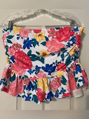 Liz Claiborne Floral Print Swim Skirt